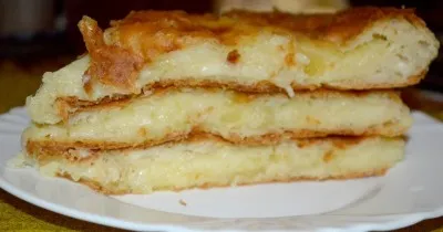 Осетинский пирог с картошкой и сулугуни