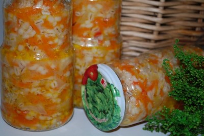 салат с перловой крупой болгарским перцем и морковью