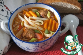 Рецепт: Суп Кесме по-киргизски