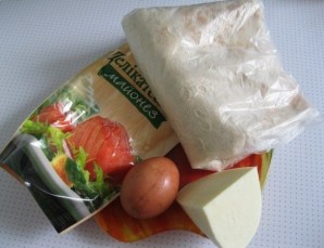 Лаваш с сыром, яйцом и зеленью - фото шаг 1