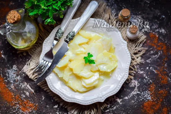 картофель в сливках