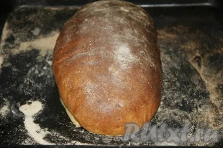 Оставить тесто для расстойки на 2 часа. После выпекать картофельный хлеб в разогретой духовке с паром при температуре 250 градусов 15 минут, затем выпекать при температуре 200 градусов 30 минут. Затем хлеб накрыть фольгой и выпекать еще 30-40 минут. 