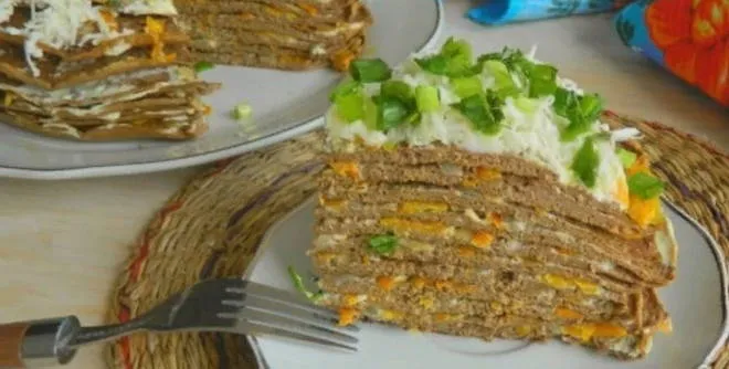 Печеночный торт из свиной печени как приготовить вкусно