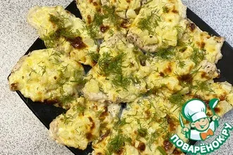 Рецепт: Прованские куриные отбивные с ананасом