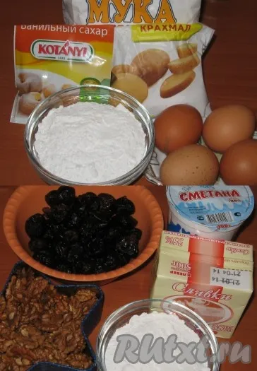 Ингредиенты для приготовления торта 