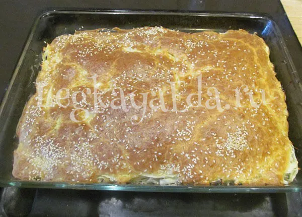 пирог с капустой рецепт с фото пошагово в духовке