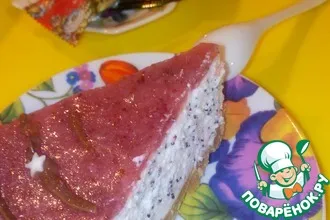Рецепт: Маковый чизкейк с ягодным желе