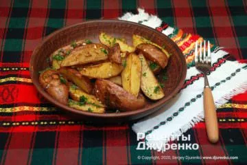 картошка по-деревенски в духовке