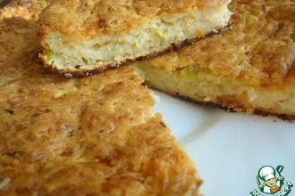 Рецепт: Пирог кабачковый с сыром