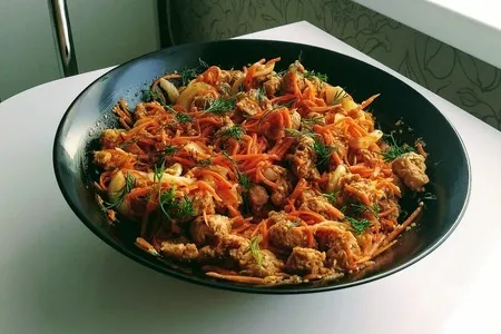 Фото к рецепту: Соевое мясо по-корейски 
