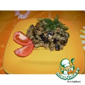 Рецепт: Жареные баклажаны По-грибному