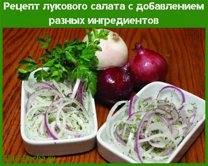 рецепт лукового салата