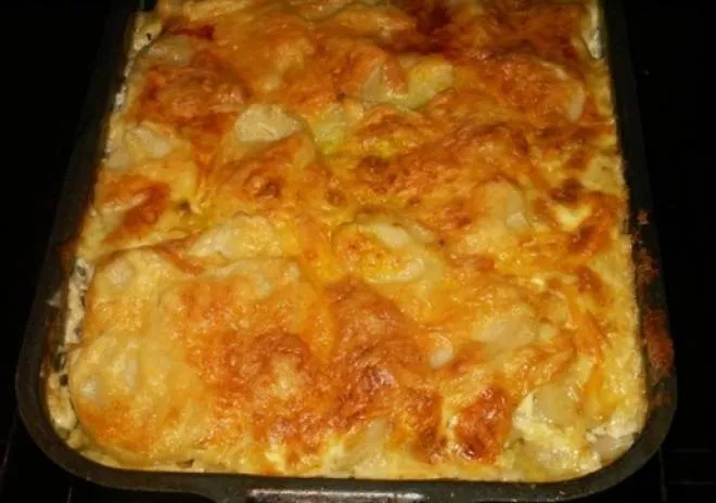картофель с кефиром в духовке