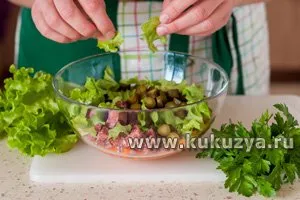Немецкий салат с копченой колбасой - фото шаг 3