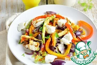 Рецепт: Салат из овощей с рикоттой