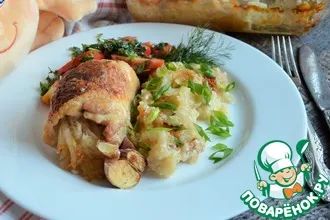 Бедра куриные в духовке с картошкой - фото шаг 2
