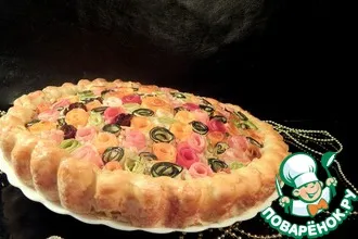 Рецепт: Пирог с овощными розами