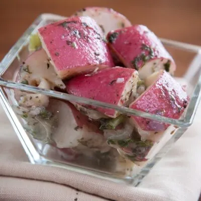 Картофельный салат с острой заправкой - рецепт с фото