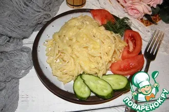 Макароны с сыром на сковороде - фото шаг 5