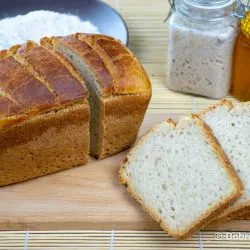 Пшеничный белый хлеб на ржаной закваске в домашних условиях - пошаговый рецепт приготовления с фото