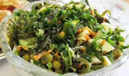 Морской салат с капустой
