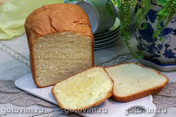 Сдобный хлеб в хлебопечке. Фотография рецепта
