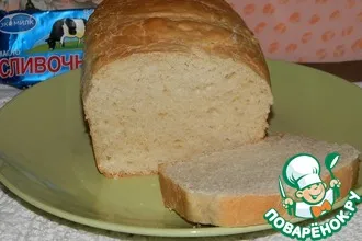 Рецепт: Сдобный белый хлеб «Бутербродный»