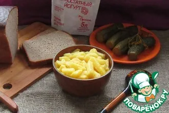 Рецепт: Картофель в соусе из йогурта