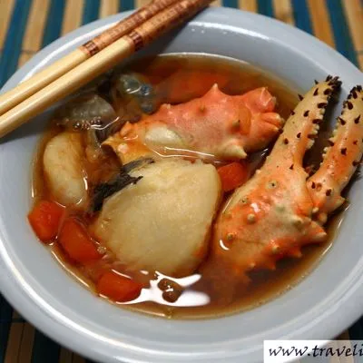 Хемультан, корейский рыбный суп с морепродуктами