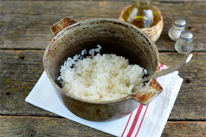 разрыхление рисовой каши