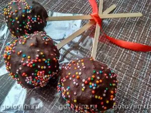 Шоколадные кейк-попсы из печенья