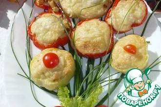 Рецепт: Закуска из болгарского перца с курицей