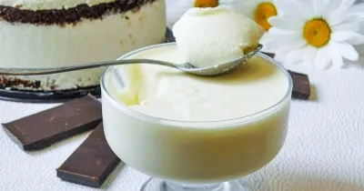 Крем суфле для торта с белым шоколадом