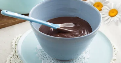 Шоколадный заварной крем с какао для торта