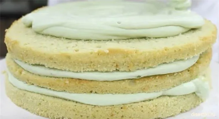 Фисташковый бисквит для торта - пошаговый рецепт