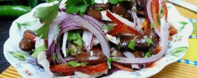 Салат Тбилиси — 5 пошаговых рецептов приготовления