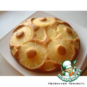 Рецепт: Ананасовый пирог со сгущенкой