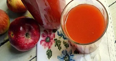 Яблочно томатный сок на зиму