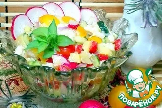 Рецепт: Салат с треской и овощами