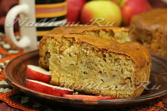 Рецепт яблочного пирога на сметане 
