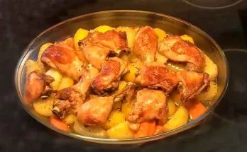 Курица в соевом соусе с картошкой