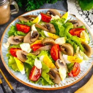 ПП салат с шампиньонами - просто,вкусно - фоторецепт пошагово