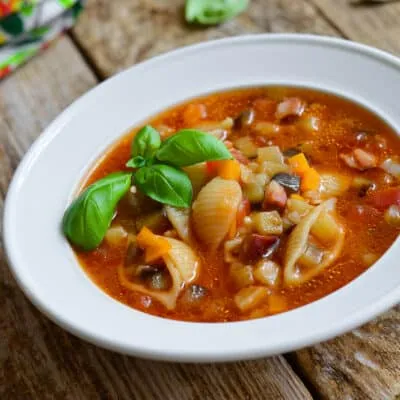 Суп минестроне с макаронами - рецепт с фото