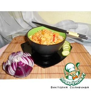 Рецепт: Жареный рис со свининой Кау Пад Му