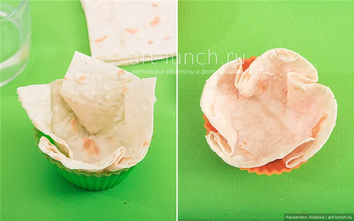 Как сделать тарталетки из лаваша - пошаговый рецепт с фото