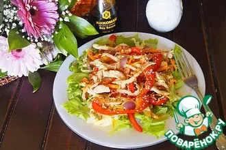 Рецепт: Теплый салат по-тайски с овощами