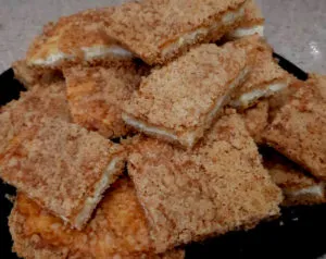 Песочное печенье на маргарине с какао и творогом