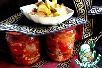Рецепт: Салат из огурцов Грузинский