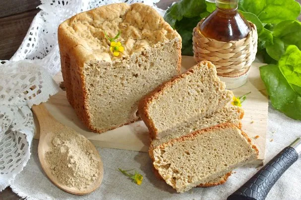 Амарантовый хлеб в хлебопечке