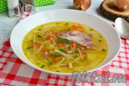 Рецепт супа с ветчиной